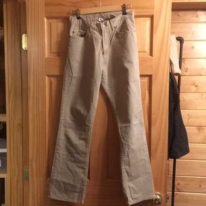 Lucky brand tan flare jeans size 8